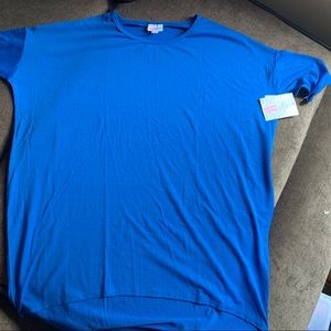 Solid blue Lularoe Irma tunic M 💙